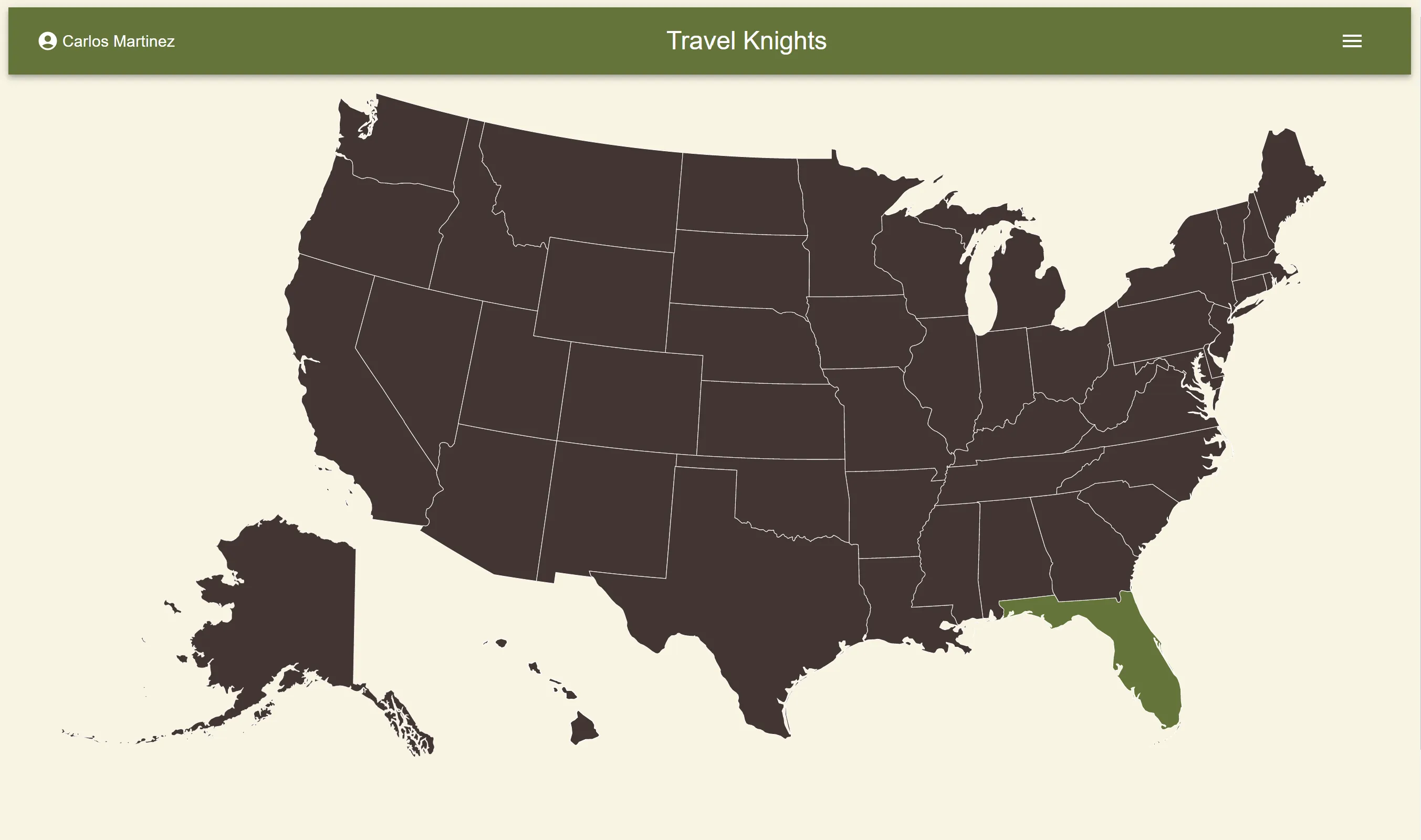 TravelKnights Map Page